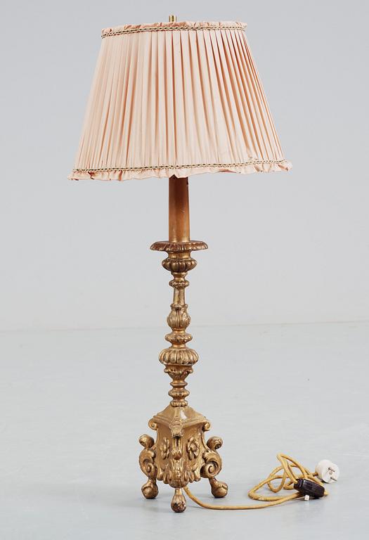 BORDSARMATUR, barockstil, trä, bronserad, 1800/1900-tal.