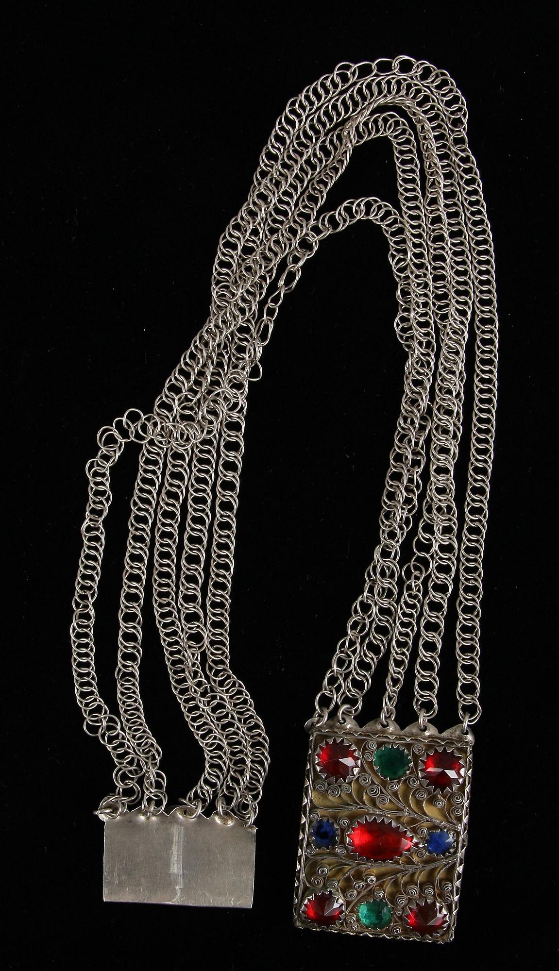HALSLÅS, silver. Anders Gustaf Ingelman, Kalmar (1813-1822).