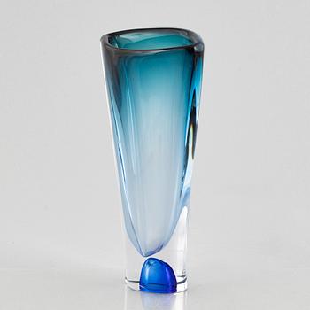 Göran Wärff, a glass vase and a bowl, 'Vision', Kosta Boda.