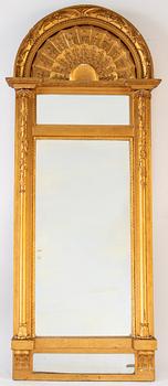 A Swedish Empire mirror by Johan Martin Berg (Gothenburg 1803- ca 1837).