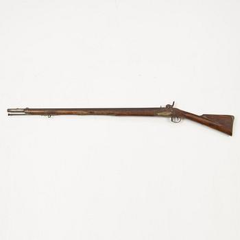 A 18th Century Swedish-British converted percussion gun.