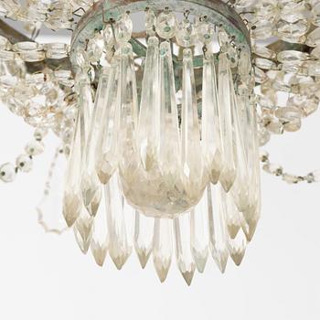 An Empire style chandelier, around 1900.
