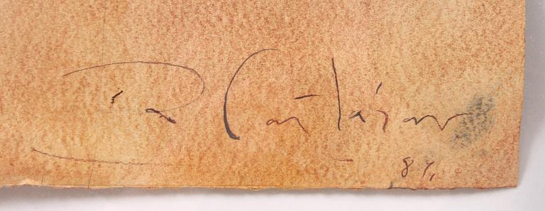 ROBERTO CORTAZAR, teckning, sign.