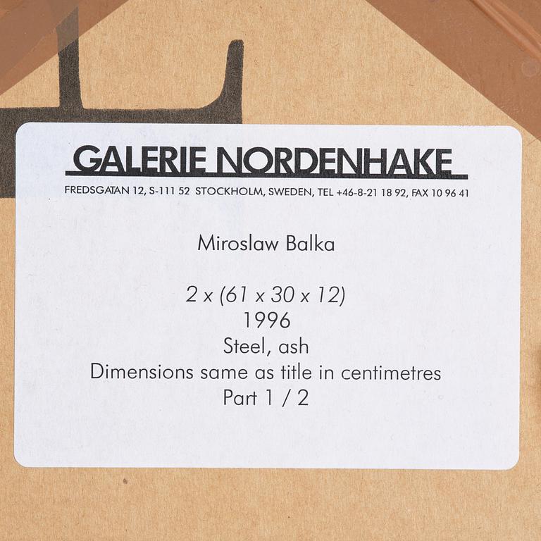 Miroslaw Balka, "2 x (61 x 30 x 12)".
