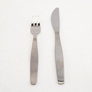 Sonja Katzin, 75-piece cutlery set "Sessan" for Nils Johan, 1960s, stainless steel.