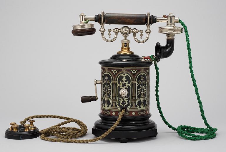 A table telephone by L.M Ericsson, 19th Century.