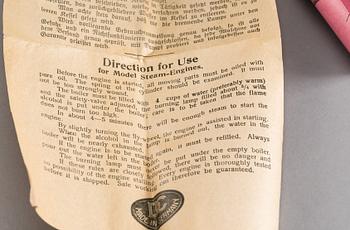 Steam Engine, made in Germany by Doll & Co, 1930's.