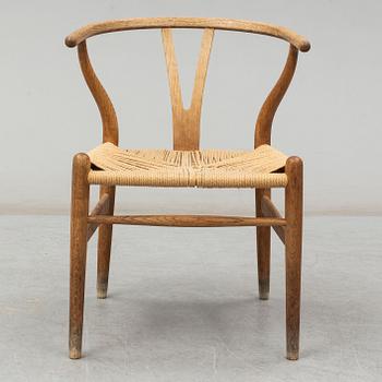 A 'Y-chair' by Hans J Wegner from Carl Hansen & Son, designed in 1950.