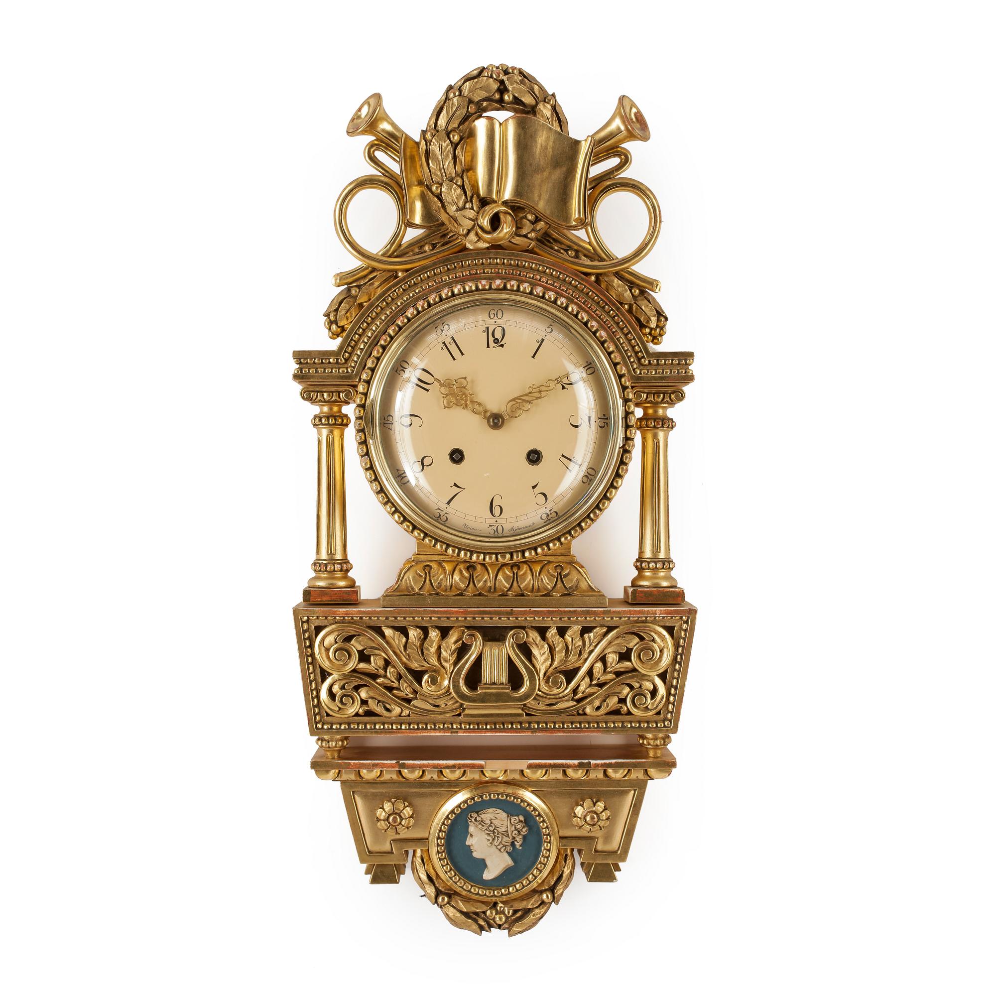 VÄGGPENDYL, Gustaviansk stil, Union Stjärnsund, 1900-talets andra hälft.