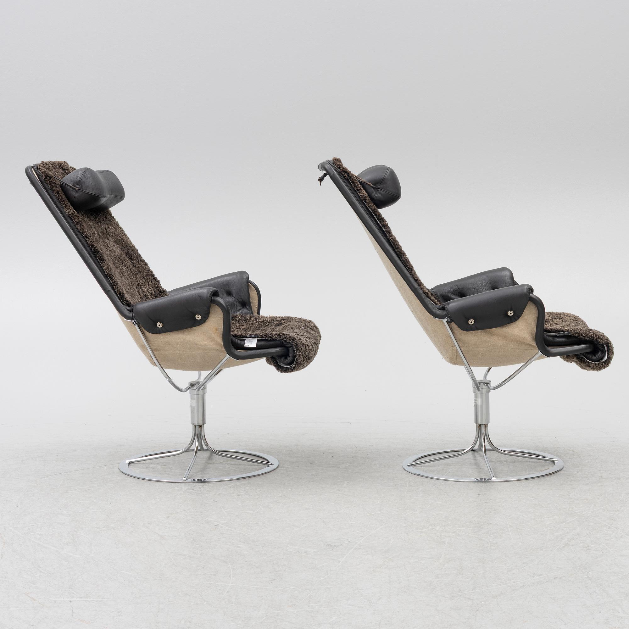 Bruno Mathsson, fåtöljer, ett par, Jetson, Dux, 2000-tal.