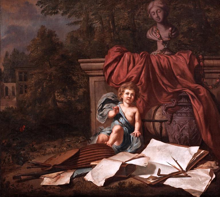 Nicolaes Maes Tillskriven, Allegori över konsterna.