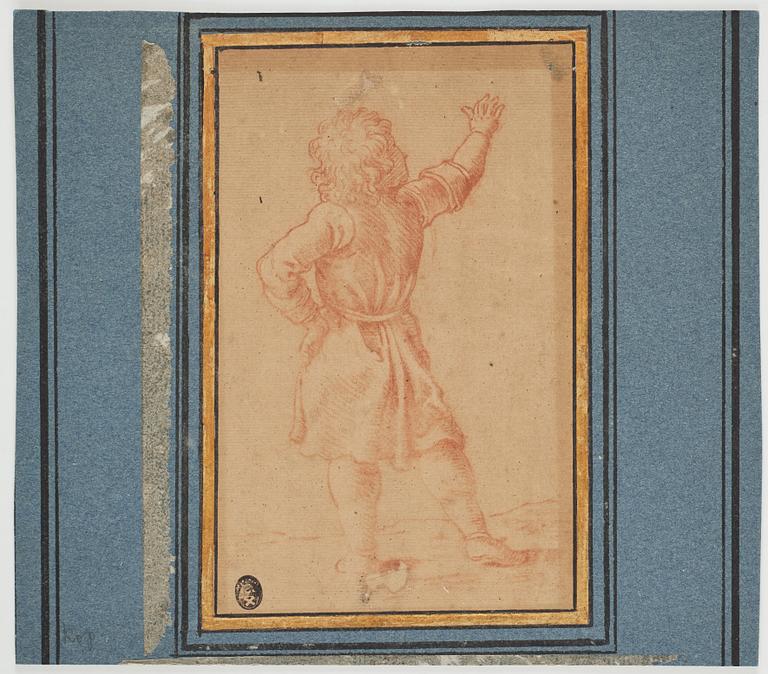 POMPEO GIROLAMO BATONI, hans krets. Osignerad. Tryck efter teckning, bildyta 17 x 10,5 cm.