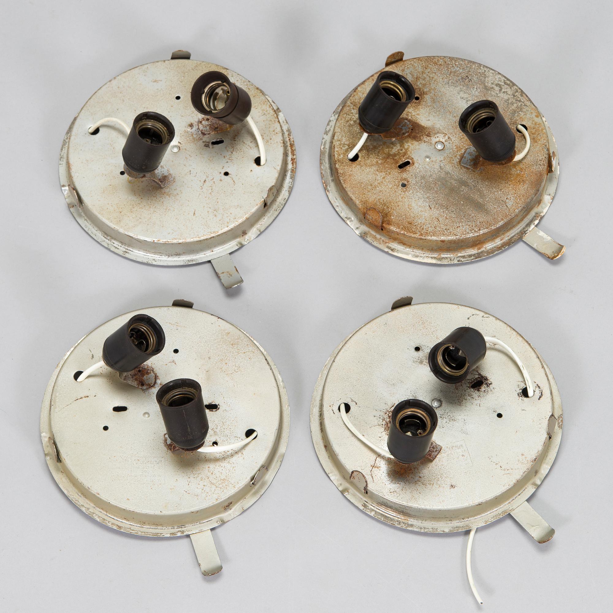 Paavo Tynell, taklampor, 4 st, modell 80112, Idman 1900-talets mitt.