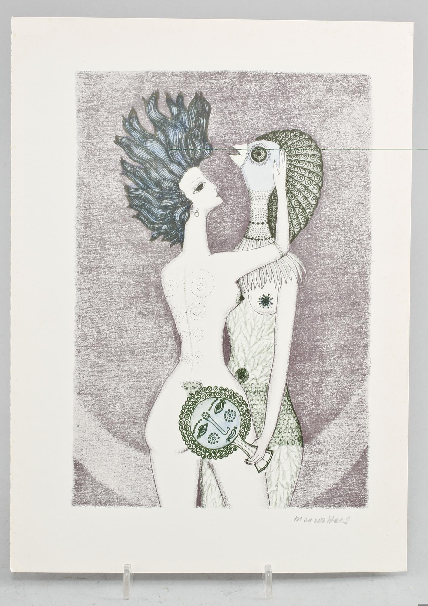MAX WALTER SVANBERG, 3 st, grafiska blad samt BOK, 1900-talets andra hälft.