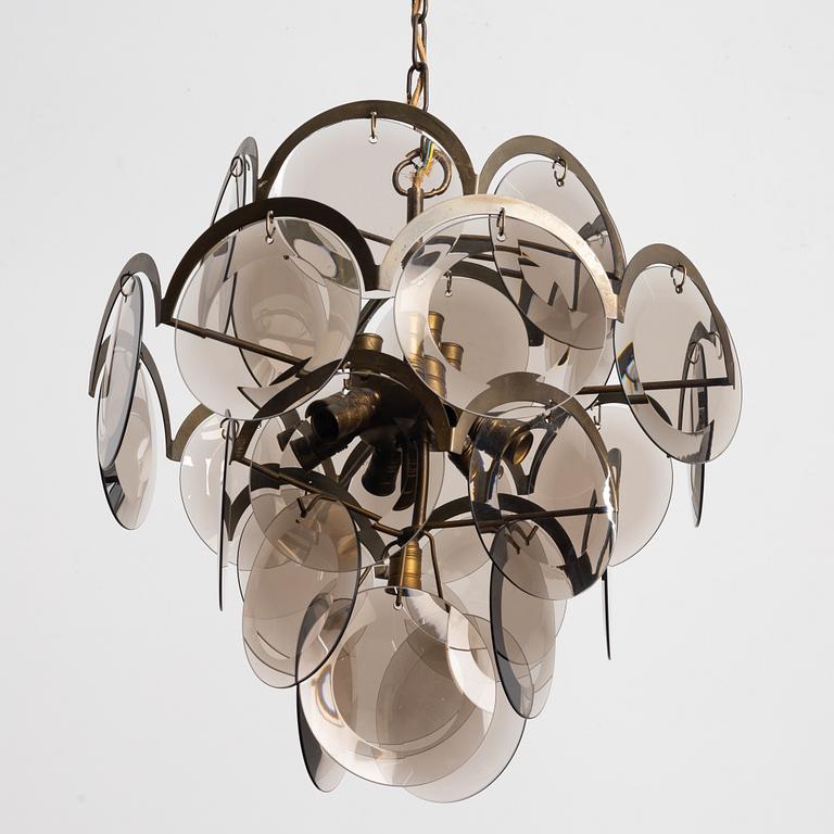 Ceiling lamp, Italy, second half of the 20th century.