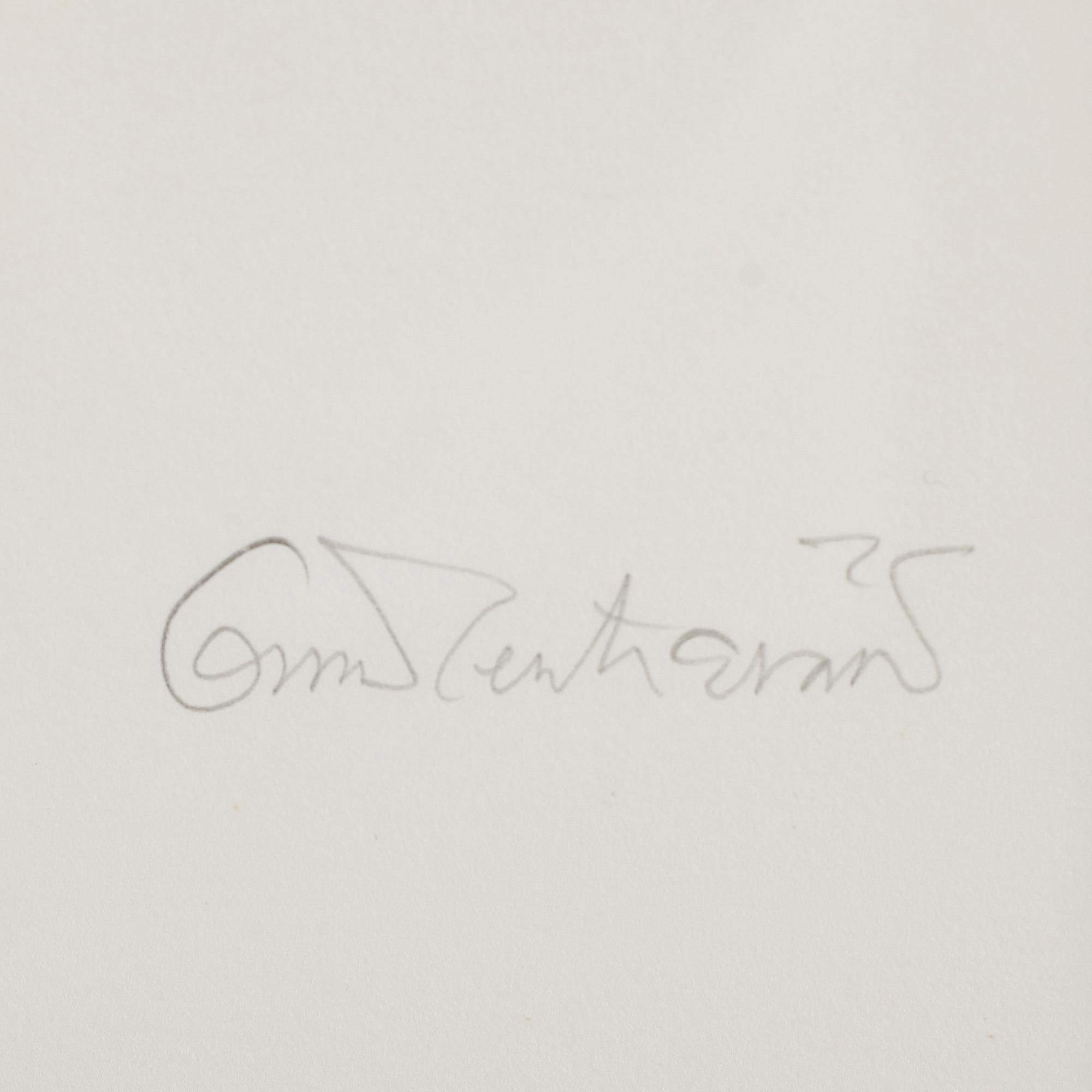 OSCAR REUTERSVÄRD, färglitografi, signerad, Épreuve d'artiste.