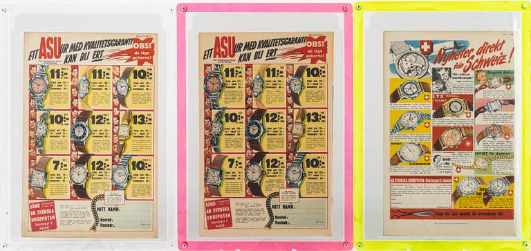 Comics, 3 pcs "Fantomen", No. 1, 2 & 3, 1951.