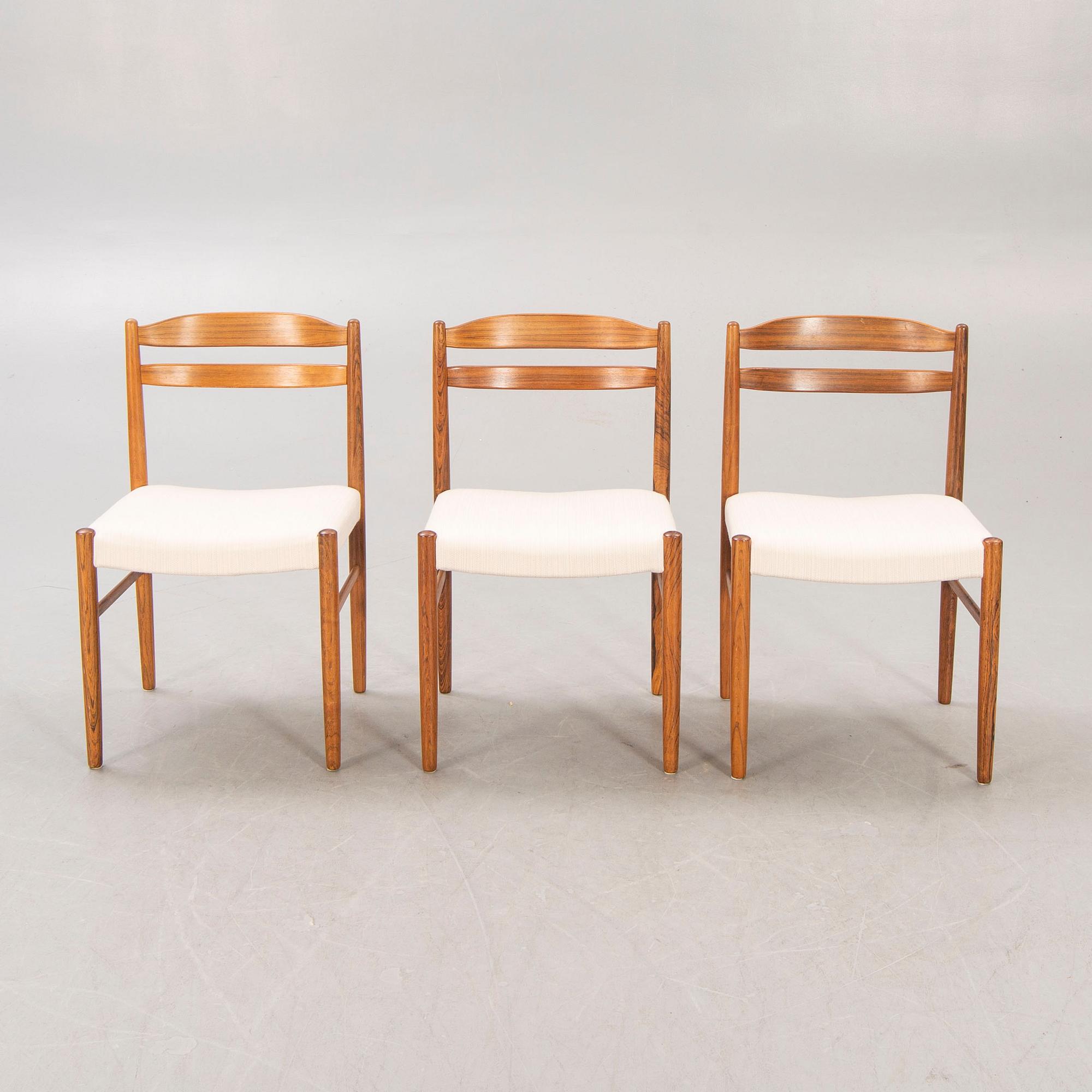 A 1960/70s jacaranda 7 pcs dining set from Albert Johansson & söner Hyssna.