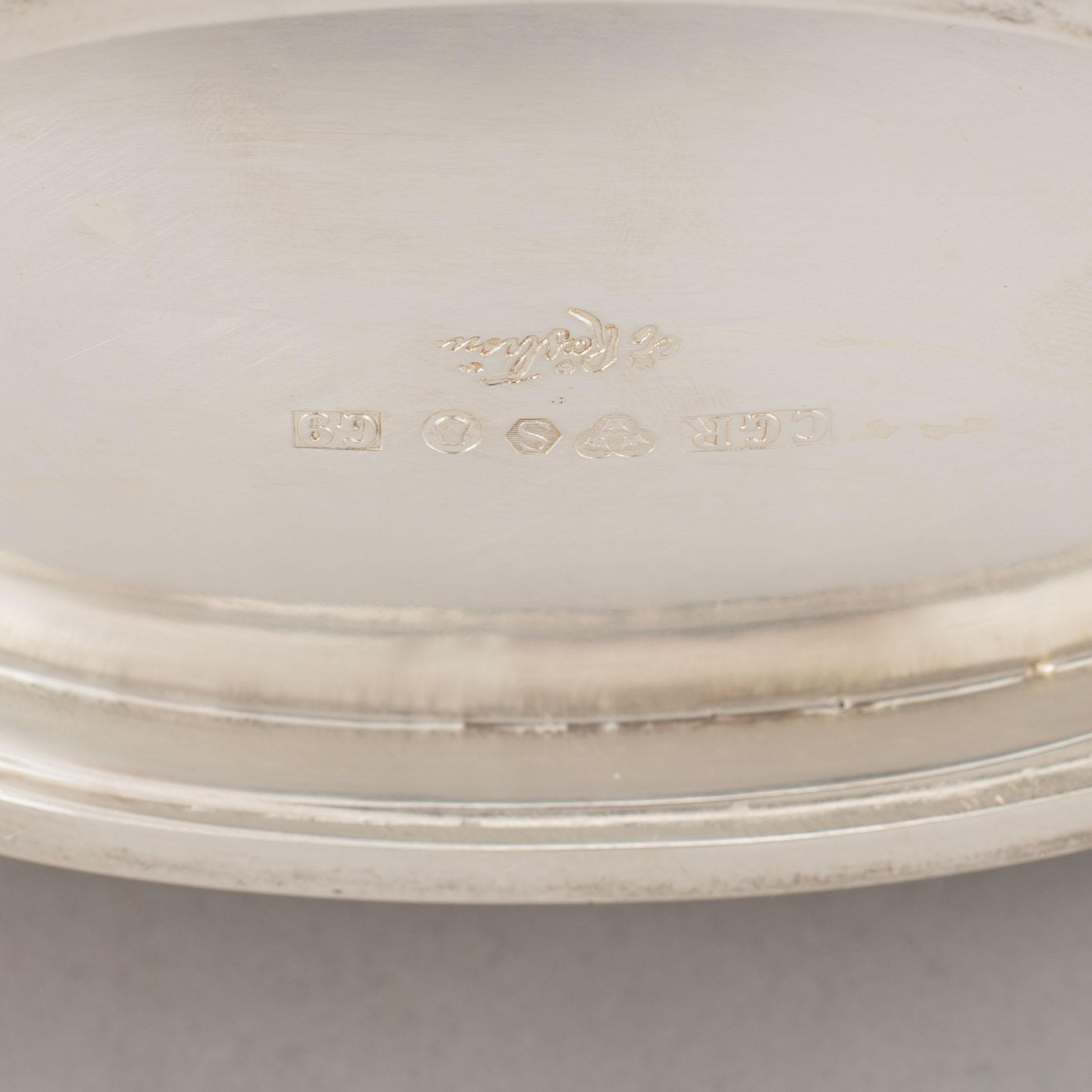 Eric Råström, skål, silver, CG Råström, Stockholm 1957.