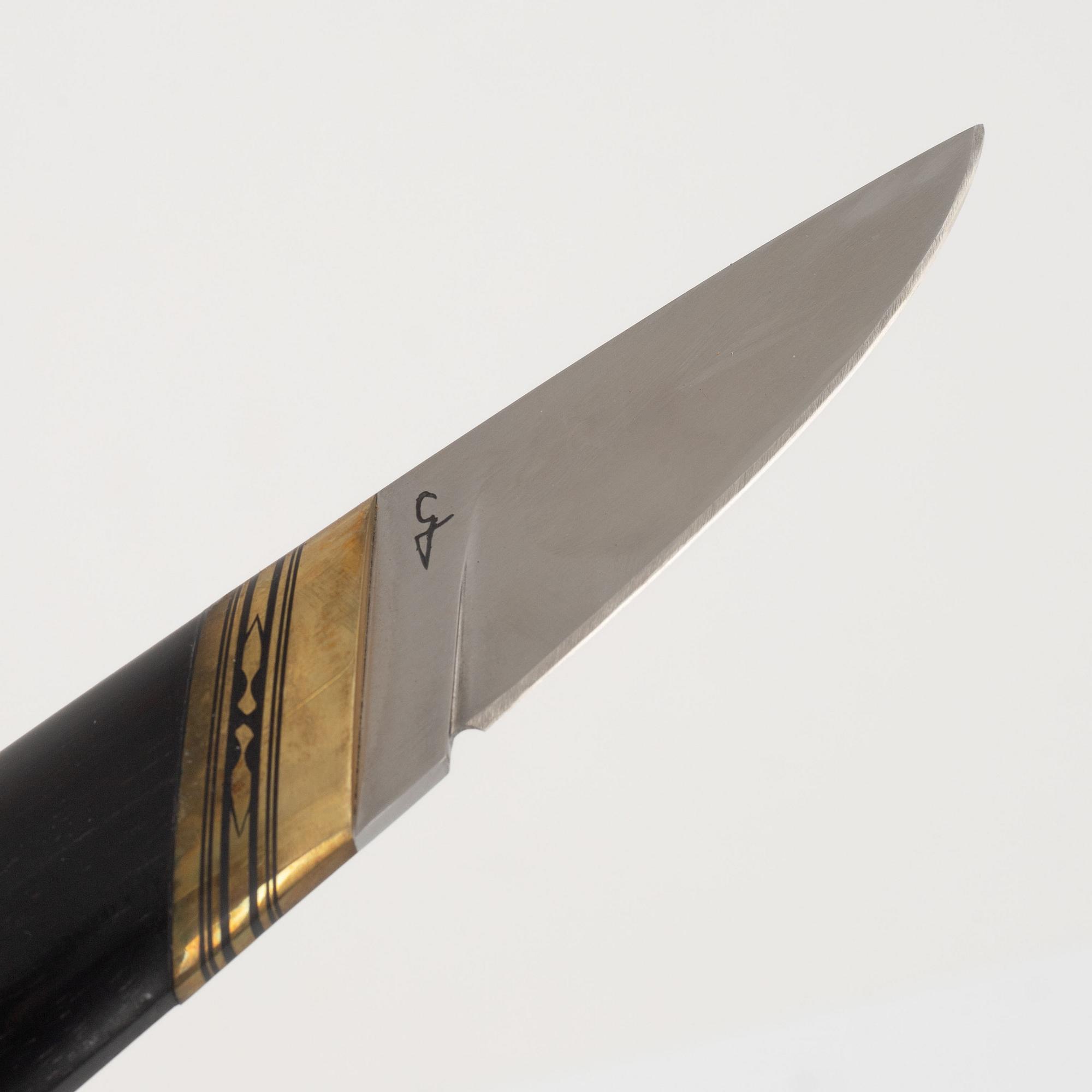 Gunnar Momcilovic, knife, signed.