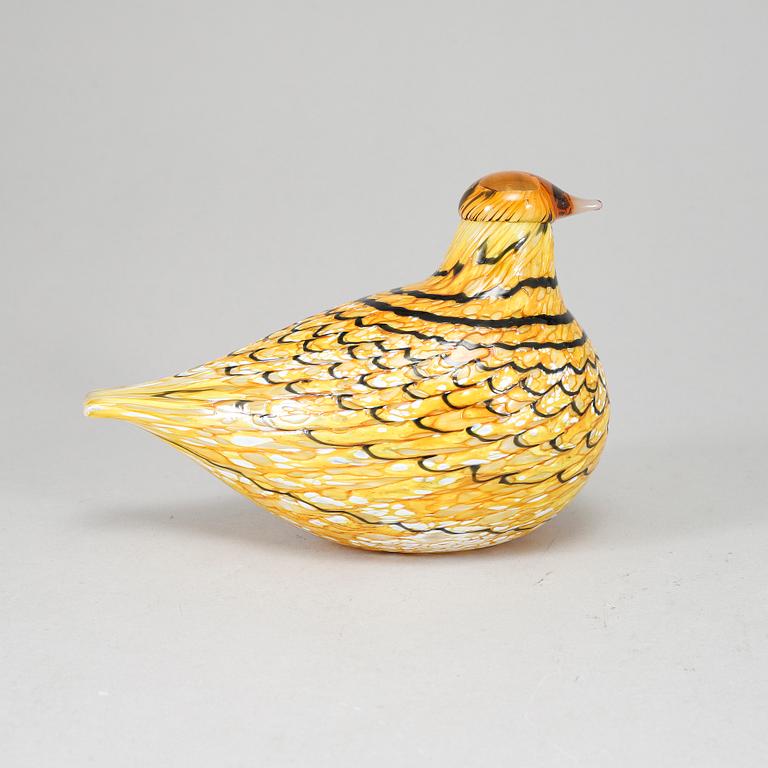 OIVA TOIKKA, a glass bird, Summer Grouse (Kesäriekko) 2006–. Signed O. Toikka Nuutajärvi.