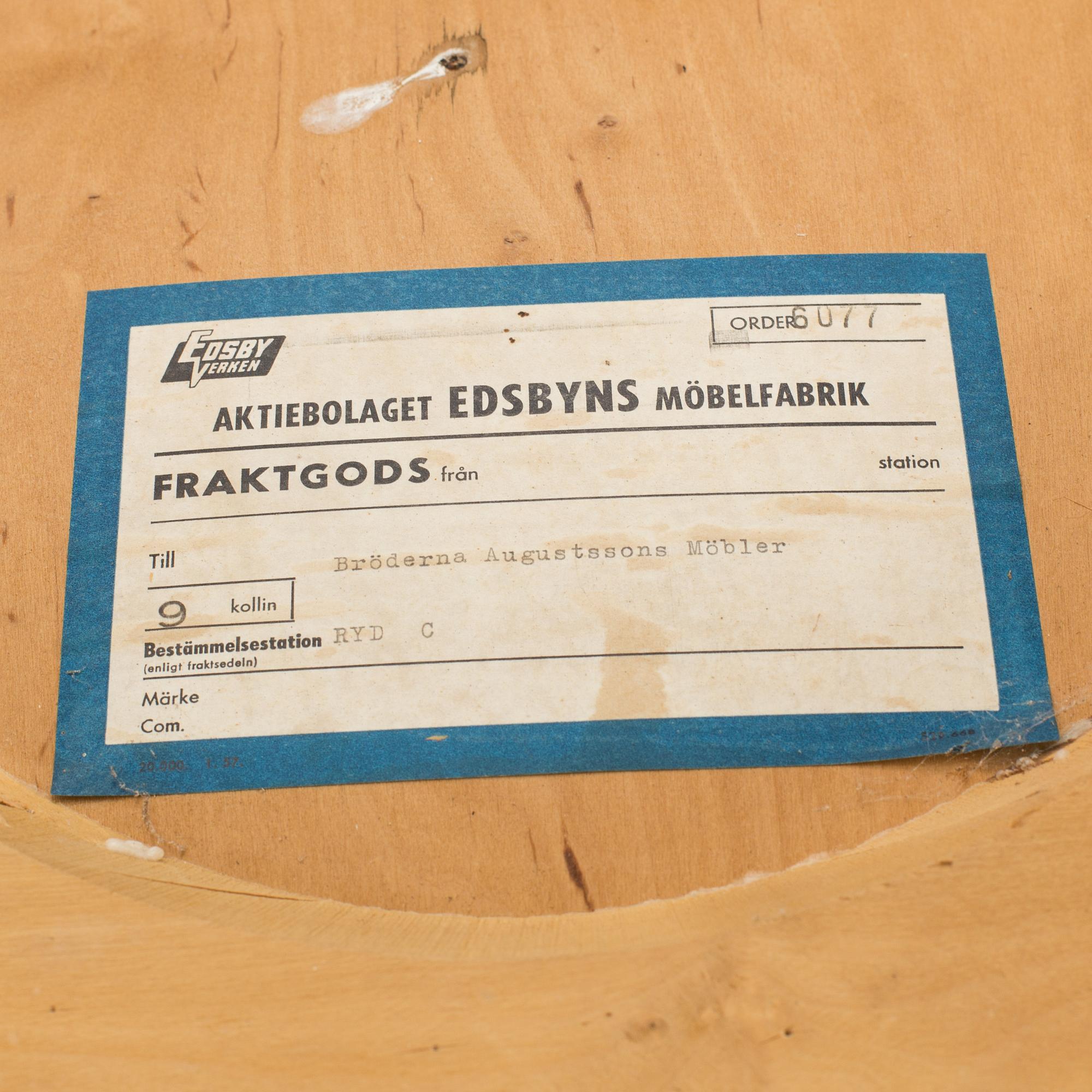 STOLAR, 6 st "Fanett", Ilmari Tapiovaara, Edsbyn, 1960-tal.