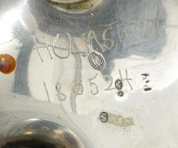 BÄGARE 4 st SAMT POKAL, silver, bla England, 1900-tal. Vikt tot ca 796 gram.