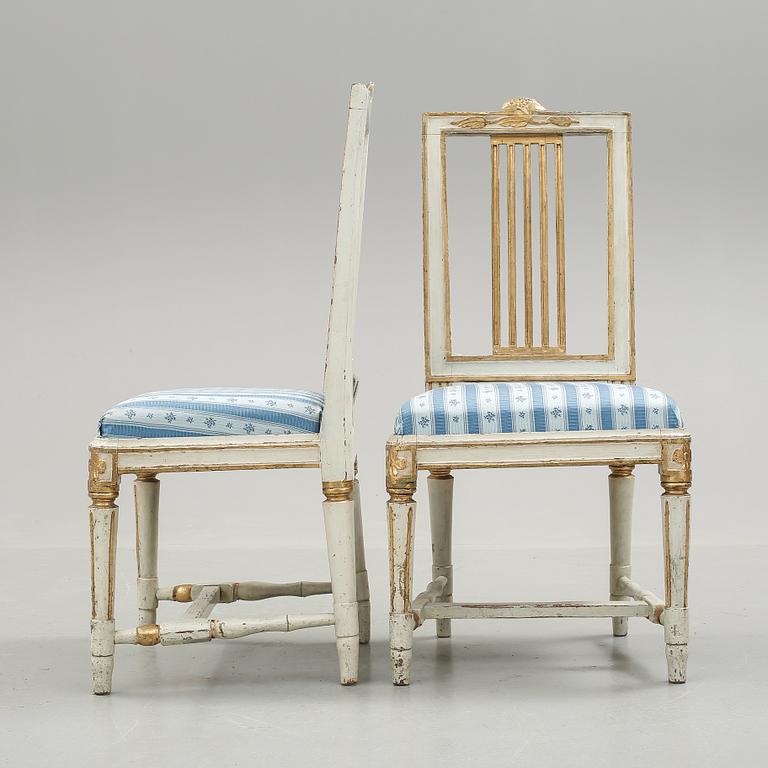 STOLAR, ett par, gustavianska, 1800-talets början.