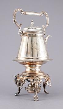 SAMOVAR, nysilver, omkring sekelskiftet 1900.