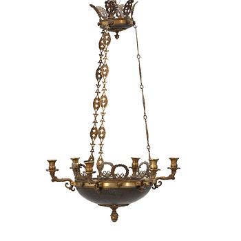 Empire-style chandelier, first half of the 20th century.