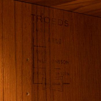 NILS JONSSON, teak veenered sideboard, 1960's.