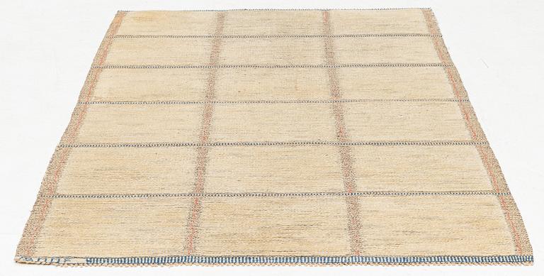Märta Måås-Fjetterström, a carpet, 'Rutig vit halvflossa', knotted pile in relief, c 196 x 132,5 cm, signed AB MMF.
