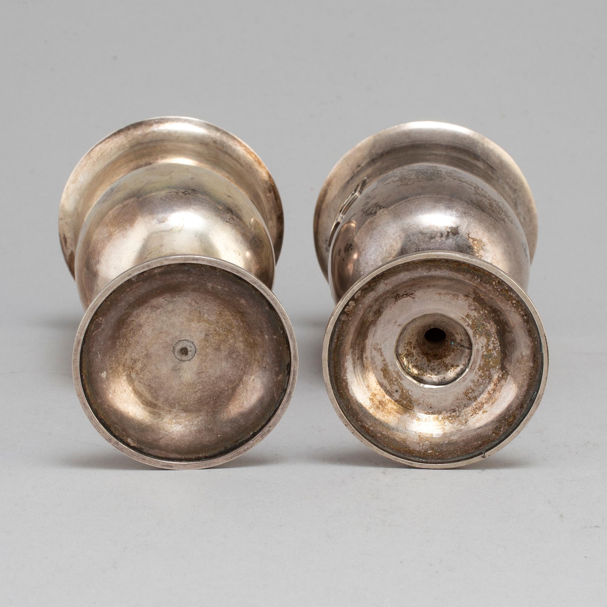 A set of six 20th century silver cups, mark of CGH, Stockholm 1957.