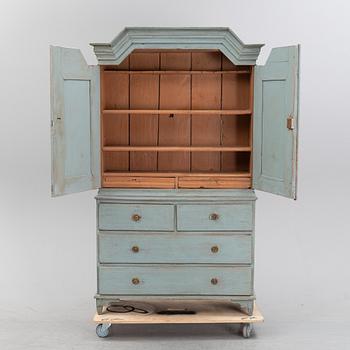 A compostite cabinet 18th and 19th Century.