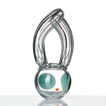 Frida Fjellman, skulptur/vas, ""Whats Up? Why Not"", Kosta Boda, lim. ed 100.