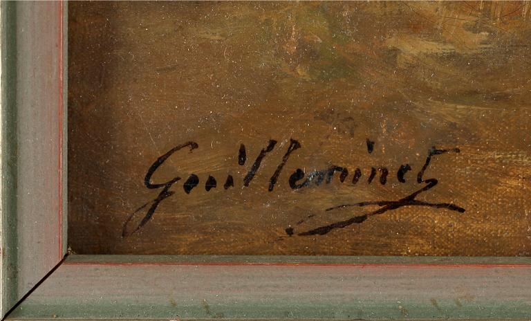 CLAUDE GUILLEMINET, olja på duk, signerad.