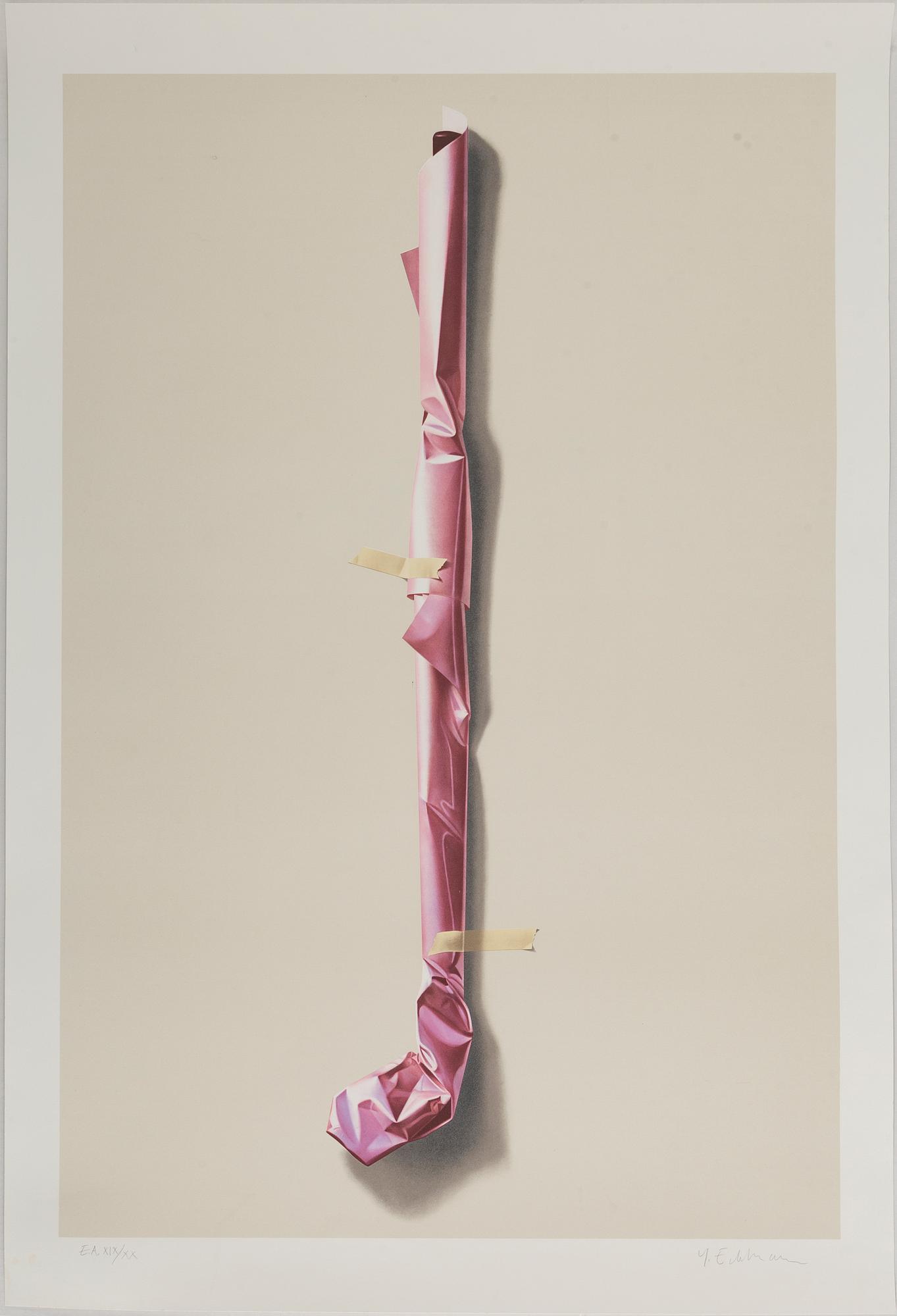 YRJÖ EDELMANN, lithograph in colours, signed XIX/XX.