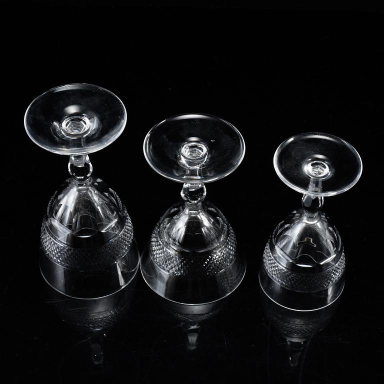 An Edward Hald part 'Rio' glass service, Orrefors (28 pieces).