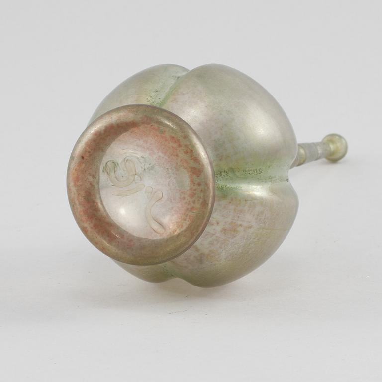 VASER, 5 st, glas, troligen Nekker glasbruk, Jerusalem, 1900-tal.