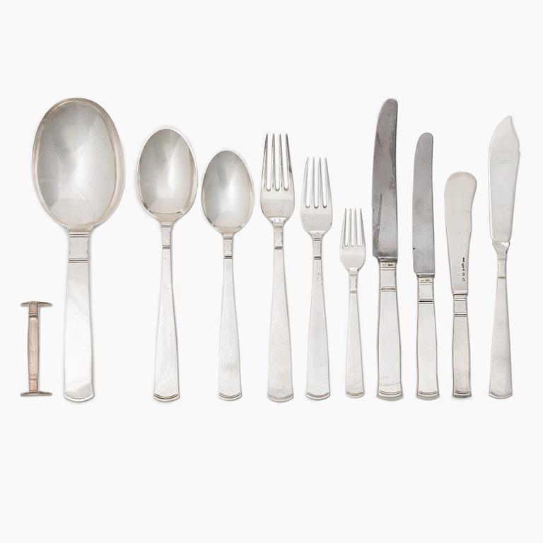 Bestickservis, 103 delar, silver, "Rosenholm", GAB, Stockholm, 1930/40-tal.