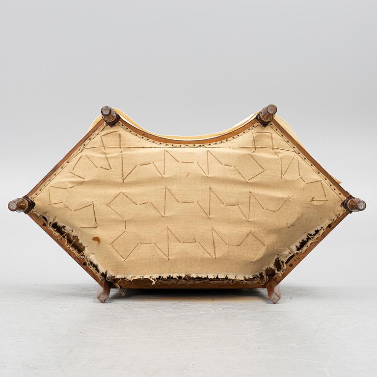 An Empire-style sofa, around 1900.