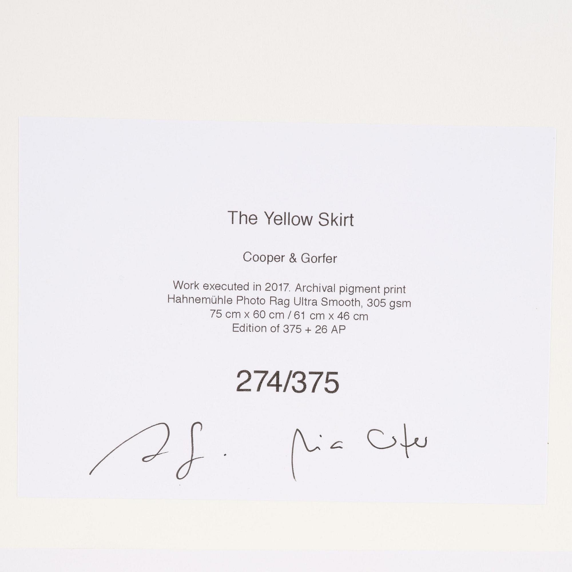Cooper & Gorfer, "The Yellow Skirt".