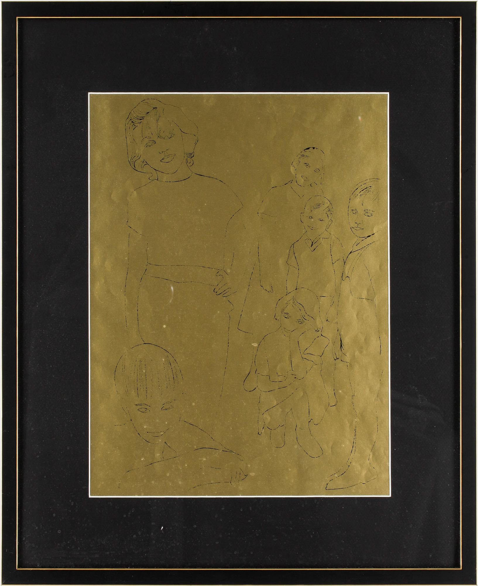 ANDY WARHOL, offsetlitografi,  ur ”A Gold Book by Andy Warhol” från 1957, osignerad.