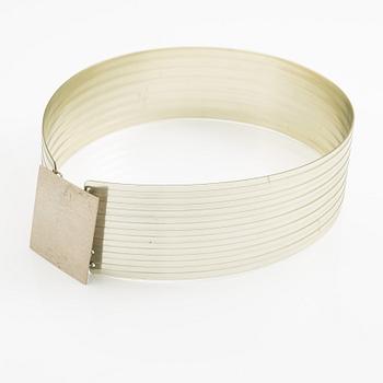 Paco Rabanne, bälte," Space Age Rigid Metal Wide Belt" 1970-tal.