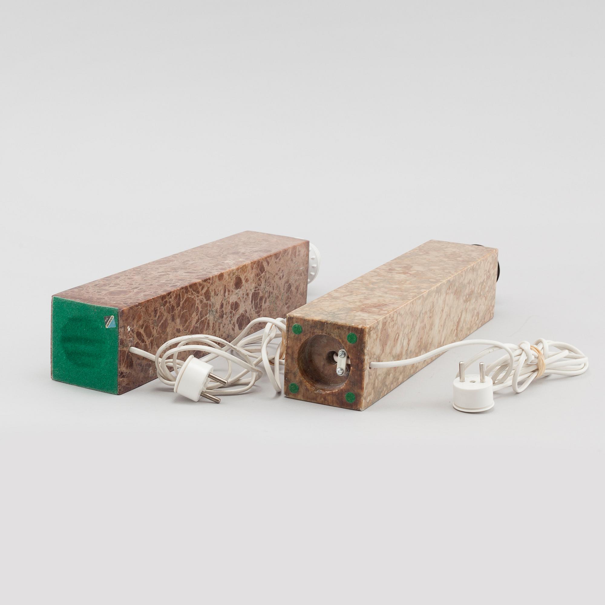 A pair of similar Bergboms table lamps from the latter half of the 20th ...