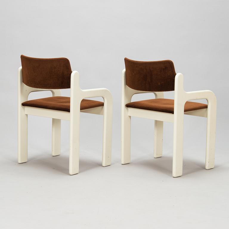 Eero Aarnio, a set of four 1970s 'Flamingo' chairs for Asko Finland.