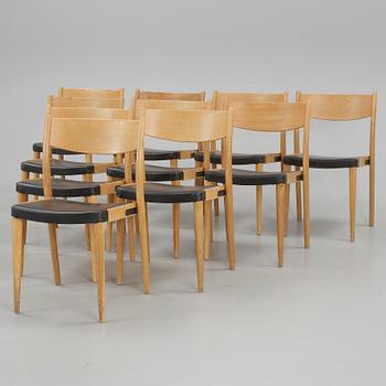 STOLAR, 10 st, Skaraborgs möbelindustri, Tibro, 1900-talets andra hälft.