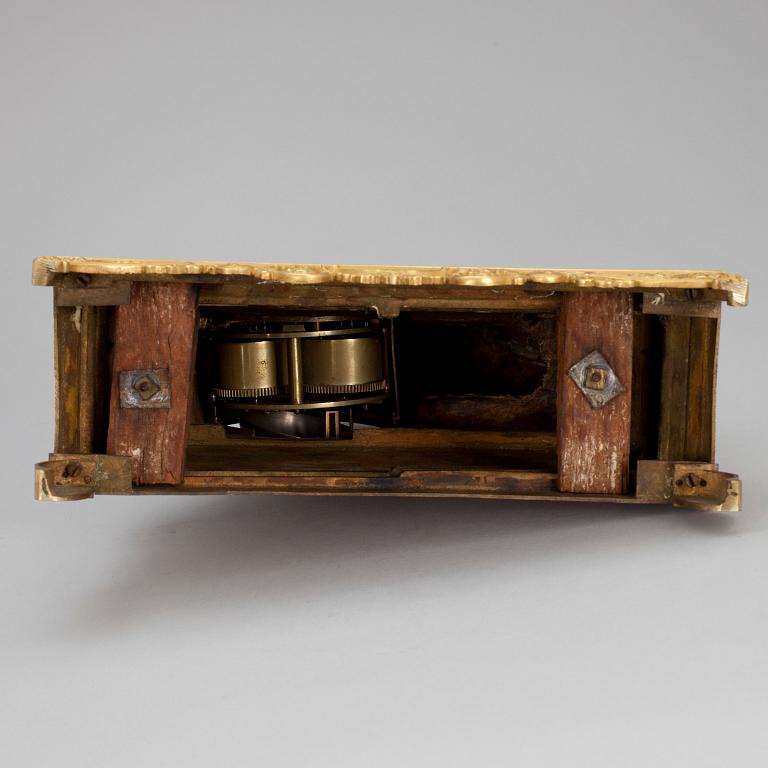 BORDSPENDYL, brons, Frankrike ca 1830-40-tal.
