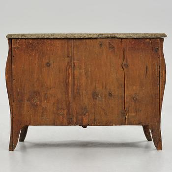 A Swedish rococo parquetry commode attributed to J. Noraeus (master in Stockholm 1769-81).