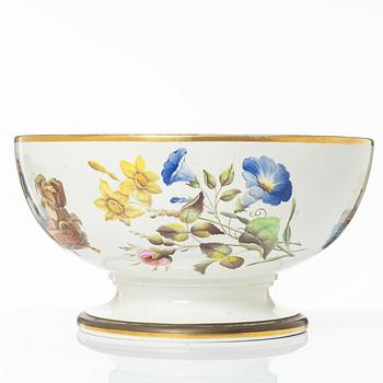 A massive Swedish earthenware punch bowl, around 1900.